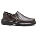 Sapato Casual Conforto Couro Marrom