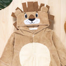 Macacão Longo em Plush - Leão Bege