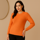 Blusa Tricot Manga Longa Ponto Perola