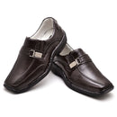 Sapato Conforto Couro Masculino Marrom
