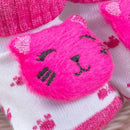 Pantufas Pink Para Bebê Com Tema Gatinha