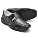 Sapato Conforto Couro Masculino Preto