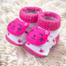 Conjunto De Macacão Gatinha Em Plush Com Pantufas 3d - Pink