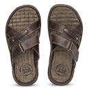 Chinelo Masculino De Couro Café