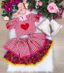 Conjunto Junino Banana Club Luxo Luana