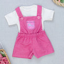 Kit Jardineira E Body Bebê Menina Estilo E Conforto