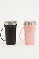 Copo Térmico Inox 500 ml com tampa Vedada e Alça