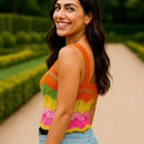 Cropped Tricot Decote Quadrado