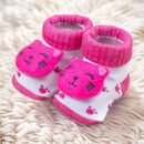 Pantufas Pink Para Bebê Com Tema Gatinha