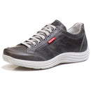 Sapatênis Casual Conforto Couro Cinza