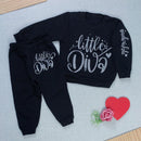 Conjunto Bebê Menina Em Moletom Estampado Quentinho