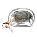 Kit com 2 Necessaires Ruby's NEC-AY06 Prata
