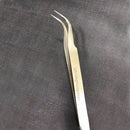 Pinça de Metal Ponta Curvada para extensão de Cilios JJ3150