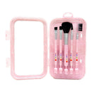 Kit Pincel para Maquiagem c/5 peças Rosa Sabrina Sato SS747
