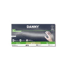Luva de Vinil Descartável M com 100 uni Danny 9949