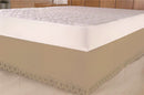 Saia Para Cama Box Colchobox Ajustavel Riollen Solteiro Casal Queen avelã
