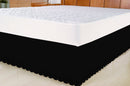 Saia para cama Box Colchobox Ajustavel Riollen Elasticada Solteiro Casal Queen Preta