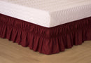 Saia Para Cama Box Colchobox Elasticada Ajustavel Solteiro Casal Queen Vinho