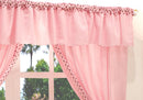 Cortina para quarto Ursinha Rosa 2 metros