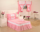 Colcha Solteiro Realeza Rosa 03 peças