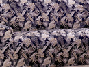 Capa de Sofá Adere Floral Preto 02 e 03 Lugares