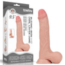 Pênis Realista com Camada de Dupla Glande Encoberta macio e firme 9.5" - LOVETOY SLIDING-SKIN DUAL LAYER DONG