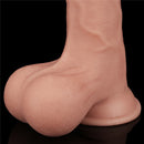 Pênis Realista com Camada de Dupla Glande Encoberta macio e firme 9.5" - LOVETOY SLIDING-SKIN DUAL LAYER DONG
