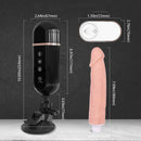Máquina do Sexo Vai e Vem 7 modos de vibração 18 x 3,5 cm Controle Remoto - GATLING PLUS-RCT S-Hande