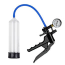 Bomba Peniana Manual Desenvolvedor Peniano Transparente com Gatilho e Manômetro - Luv Pump