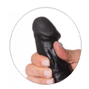 Pênis Realístico com Ventosa e Escroto em Realistic Skin 18 x 5 cm - Thor Preto