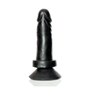 Pênis Realístico com Ventosa em Realistic Skin 12,5 x 4 cm - Junior Preto