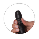 Pênis Realístico com Ventosa e Escroto em Realistic Skin 12,5 x 3,5 cm - Mark Preto