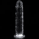 Pênis Realístico Transparente com Ventosa em Jelly TPE 17 cm - 7" - LOVETOY CLEAR DILDO