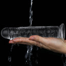 Pênis Realístico Transparente com Ventosa em Jelly TPE 17 cm - 7" - LOVETOY CLEAR DILDO