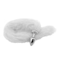 Plug LESS (ABS ) P Cromado Rabo Branco P