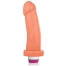 Pênis Bege Realístico Tyranus Com Vibro Multivelocidade - 17 x 4 cm