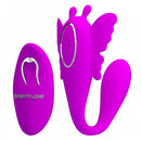 Vibrador Para Casal Chimera em Formato de Borboleta com 12 níveis de Vibração Recarregável - Pretty Love