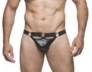 Cueca Jockstrap Aberta Atrás com 3 Argolas na frente