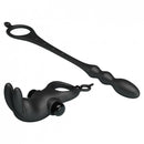 Kit Anel Peniano com Anel Escrotal e Plug Anal Estimulador de Próstata 10 modos de Vibração- Pretty Love
