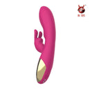 Vibrador em Silicone Dupla Estimulação Ponto G e Clitóris Recarregável Crazy Rabbit - NV TOYS