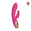 Vibrador em Silicone Dupla Estimulação Ponto G e Clitóris Recarregável Crazy Rabbit - NV TOYS