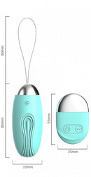 Bullet com controle remoto SHAPE OF LOVE Verde Silicone Texturizado - LILO SPARK OF LOVE