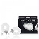 Algemas Reguláveis com Chaves e Pelúcia Branca - HANDS CUFFS