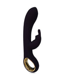 Vibrador Dupla Estimulação c/ Auto Aquecimento Ponto G e Clitóris Rabbit Luxo Recarregável em Silicone - Lealso