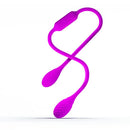 Dream Lover's Whip Vibrador Duplo com 12 modos de Vibração Recarregável - 65 x 3,5 cm - Pretty Love