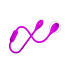 Dream Lover's Whip Vibrador Duplo com 12 modos de Vibração Recarregável - 65 x 3,5 cm - Pretty Love