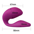 Vibrador Ponto G e Clitóris p/ Casal Controle Remoto e Recarregável - Lovetoy O-Sensual Double Rush