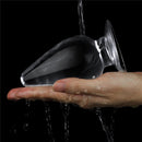 Plug Anal Transparente Cônico King Size em TPE 11,5cm - 4,5" - LOVETOY CLEAR ANAL PLUG
