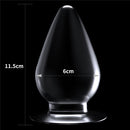Plug Anal Transparente Cônico King Size em TPE 11,5cm - 4,5" - LOVETOY CLEAR ANAL PLUG