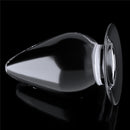 Plug Anal Transparente Cônico King Size em TPE 11,5cm - 4,5" - LOVETOY CLEAR ANAL PLUG